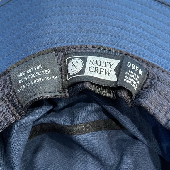 Salty Crew S-Hook Boonie Hat Navy Unisex OSFA New with Tags - Picture 5 of 7